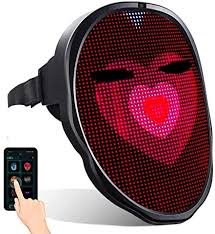 Maska LED z Bluetooth i Efektami Zmiany Twarzy